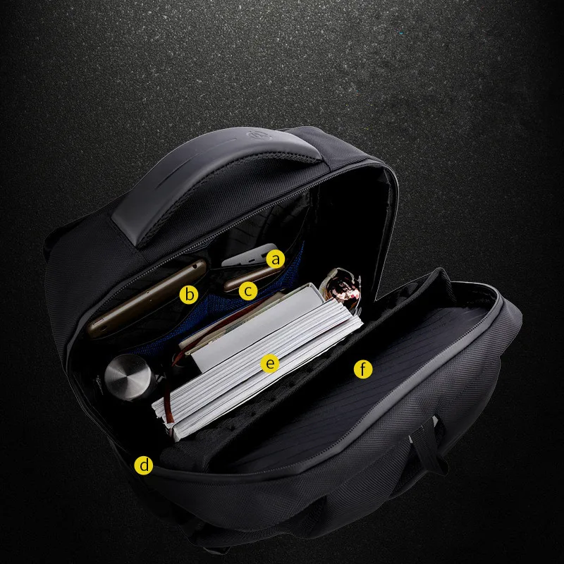 Водонепроницаемый мужской рюкзак для ноутбука 17 дюймов с usb-зарядкой школьный