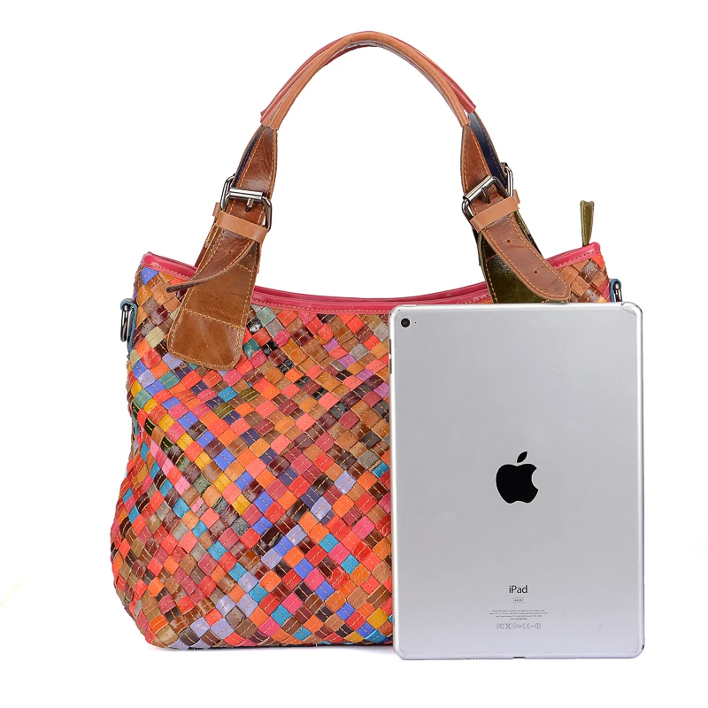 Сан Мари из горного хрусталя вязание натуральной кожи сумки на ремне для женщин