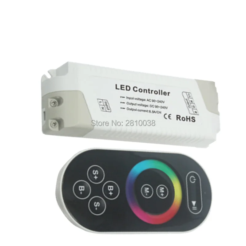 2 шт./лот высокое напряжение беспроводной RGB led контроллер Ac 90 240 В rgb полный цвет