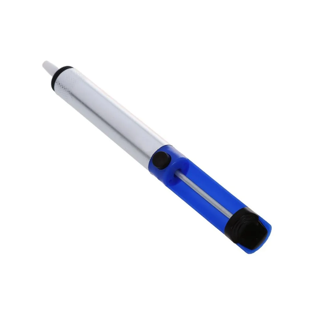 

CNIM Hot Blue Silver Tone Shell Desoldering Pump Solder Sucker Irons Tool