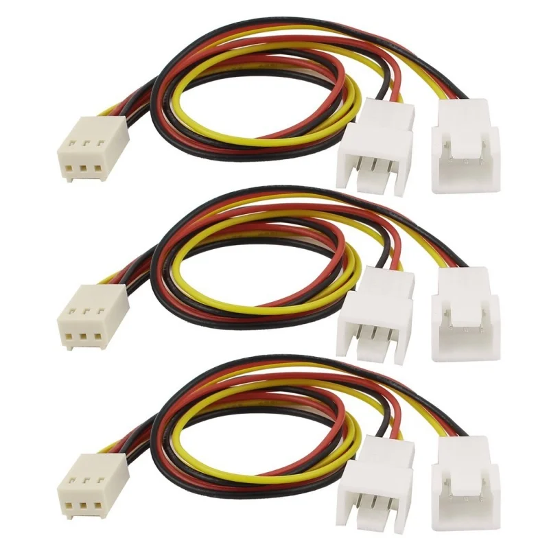 ПК разветвитель кабель удлинитель для двойной мужской веер 3 контактный разъем (20