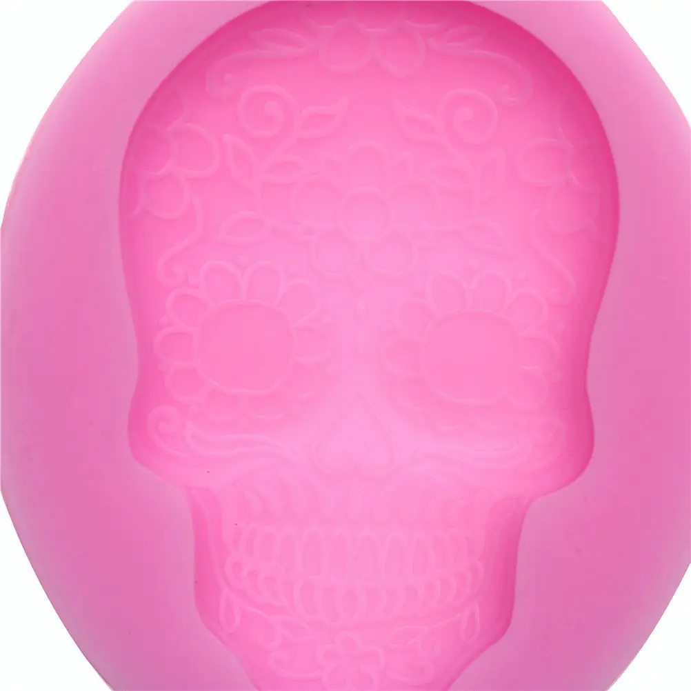 1 шт. силиконовая форма в виде черепа для Хэллоуина|fondant cake decorating molds|decor moldcake mold |