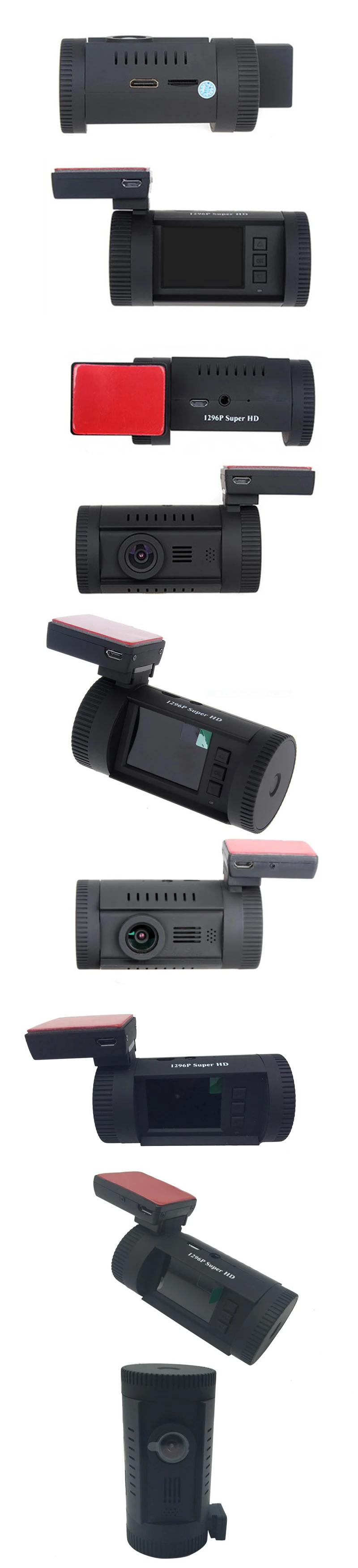 Conkim Dash Cam gps DVR цифровой видеорегистратор 1296P 1080P Full HD скрытая черная коробка авто камера DVR Мини 0826P w/комплект с жестким проводом