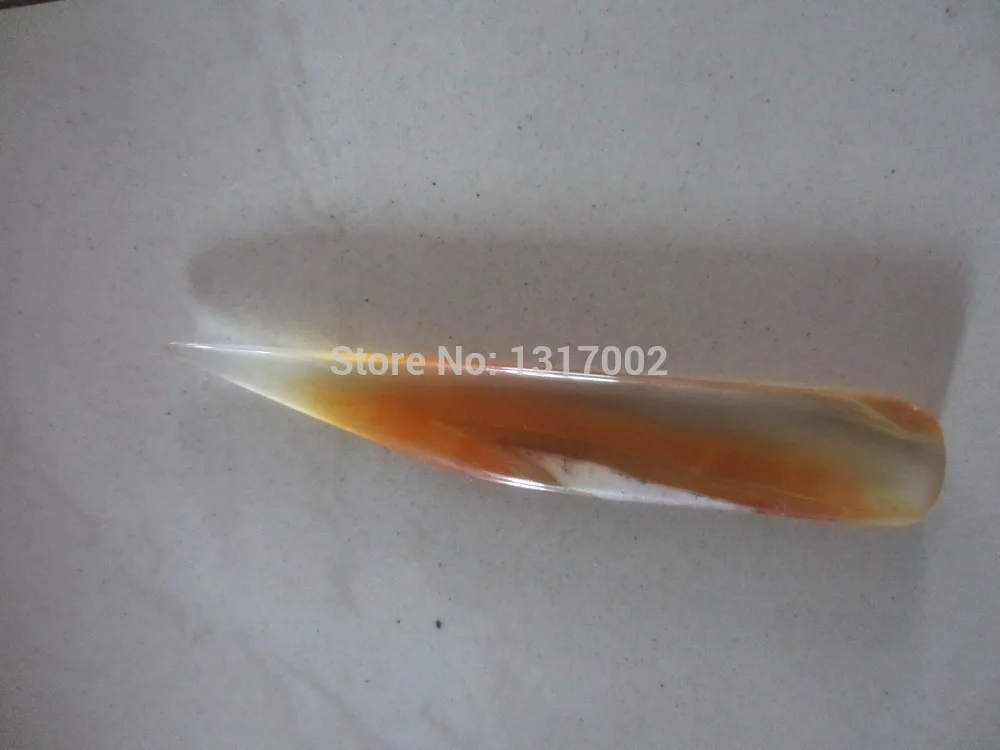 Free Shipping agate burnisher without handle-knife shape 8cm engraving cleaning Polishing Agate Knife for Gold Jewelry tool | Украшения и