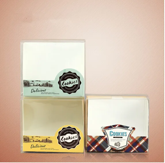 Упаковка для хлебобулочных изделий упаковка печенья прозрачная 3 цвета 25 шт|packaging