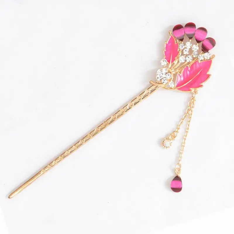 

Модные аксессуары для волос, цветные заколки для волос в виде листьев, Кристальные заколки для волос для женщин, заколки для волос, аксессуа...