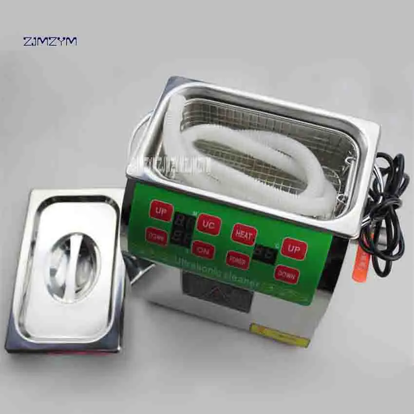 

ZJMZYM New Arrival Adjustable Household 304 Stainless Steel Ultrasonic Cleaners BG-02C Digital Cleaning Machine 220v 100W 3 L