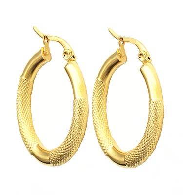 Oval style 2 Маленькие серьги-кольца женские круглые серьги мужские полированные круглые серьги из нержавеющей стали ювелирные изделия женские серьги ювелирные изделия - Окраска металла: Oval style 2