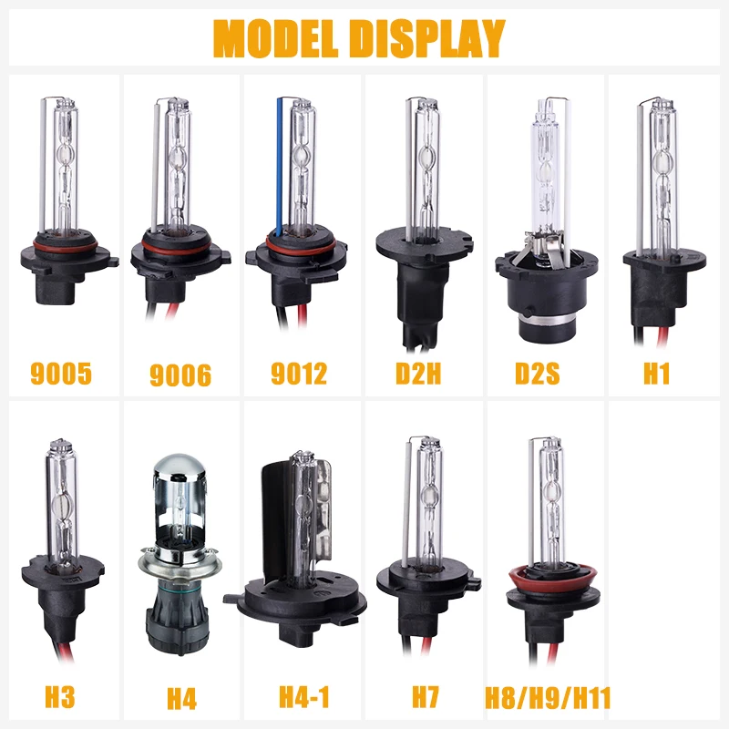 Комплект ксеноновых фар MGTV 55 Вт HID H1 H7 H11 9006 HB3 H27 D2S 9012 H4 биксенон с тонким балластом