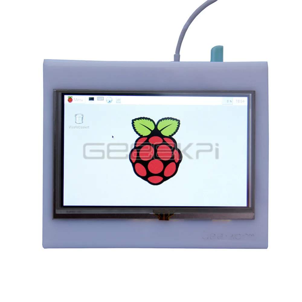 Geeekpi Малина 5 дюймов 800x480 HDMI ЖК дисплей Сенсорный экран с акриловый чехол для Raspberry