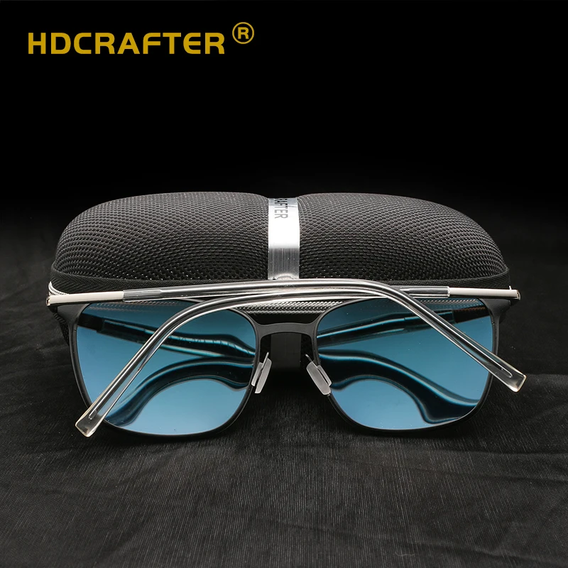 Квадратные большие солнцезащитные очки HDCRAFTER Мужские поляризационные 2018