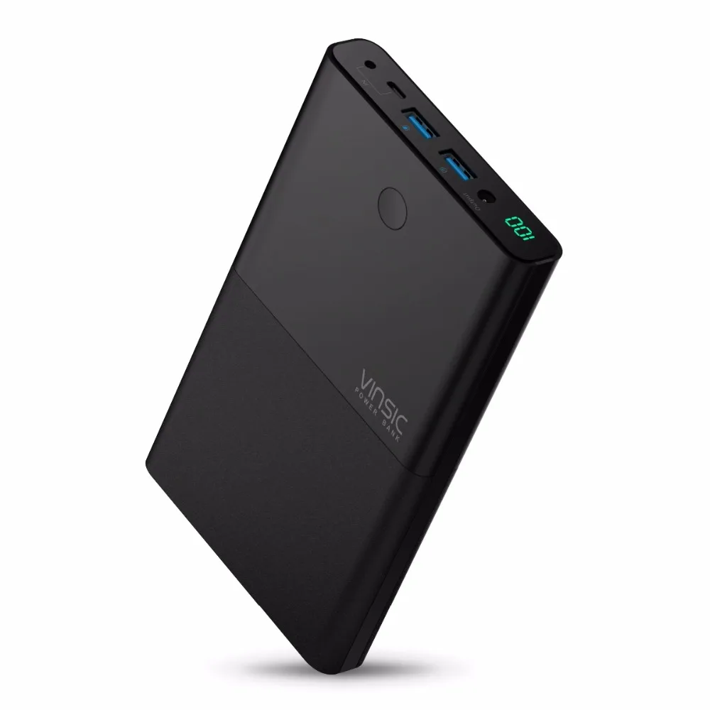 Внешний аккумулятор Vinsic 30000 mAh Блок питания ноутбука 4.5A/19 V DC двойное портативное