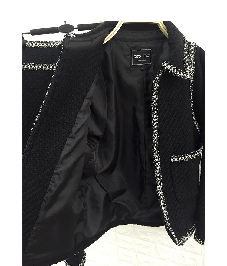 Качественные костюмы высокого качества новинка 2018 года зимняя короткая твидовая