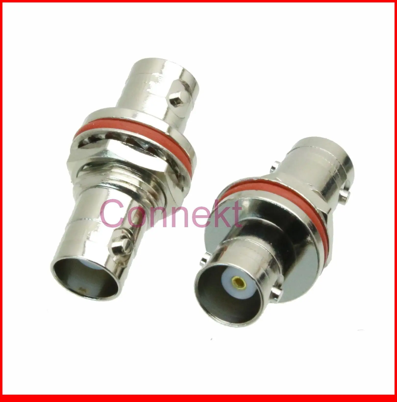 

5pcs/lot BNC female to jack waterproof nut bulkhead panel in series RF adapter connector