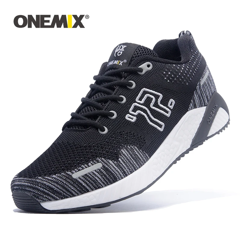 Onemix Autumn Women Wearable Breathable Lightweight Weaving Vamp Warm Running Shoes Outdoor Sneakers Sport Shoes Free Shipping