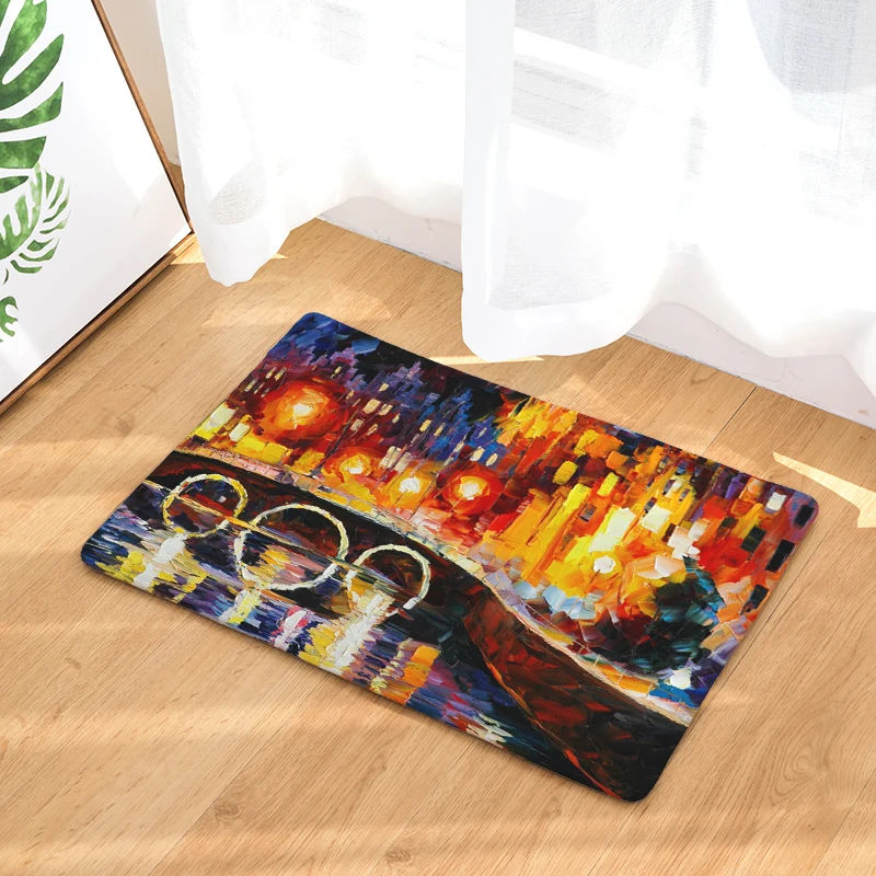 2017 ковры с масляным принтом Нескользящие кухонные коврики для дома гостиной 40x60
