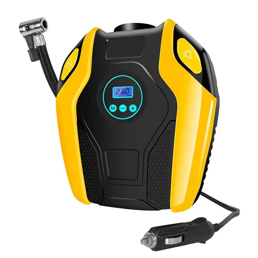WUPP Portable Car Auto Electric Air Compressor Tire Inflator Pump with 3m Long Extended Power Cord Cigarette Lighter Plug J | Автомобили и