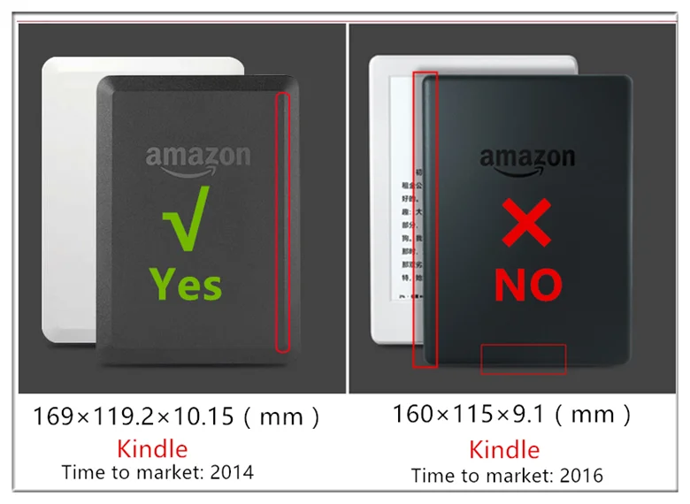 Чехол-подставка из искусственной кожи для Amazon new kindle 7 7-го поколения " дюймовый читатель электронных книг Защитная крышка wp63gw