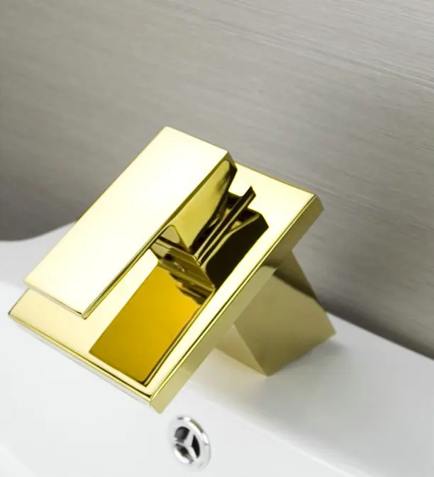 Dacheng European department store full of gold-plated copper basin faucet hot and cold waterfall upscale | Обустройство дома