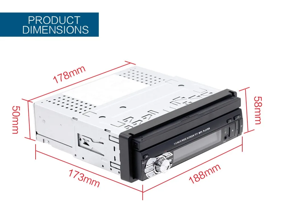 Авторадио, Bluetooth, автомагнитола, MP5 плеер, авто аудио, MP3, 1din, FM, USB 9601, автомобильная аудиосистема, камера заднего вида, автомобильная стерео, пульт дистанционного управления