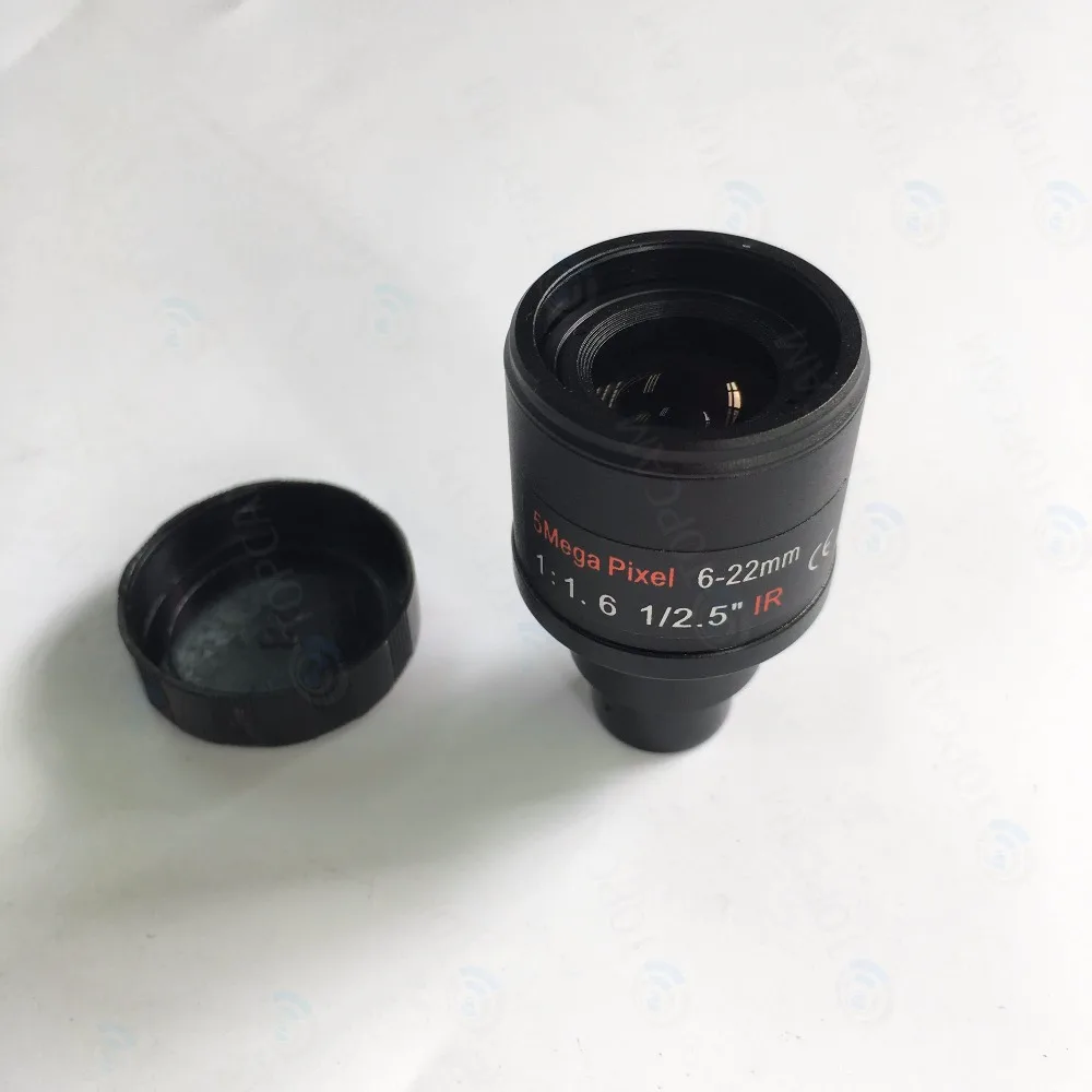 HD CCTV 5MP варифокальный объектив 6 22 мм M12 крепление F1.6 для IP сетевой камеры|m12 mount|m12