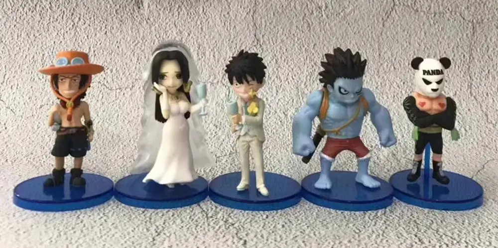 5 шт./компл. один кусок кошмар Луффи Боа Хэнкок панда свадебная фигурка модель