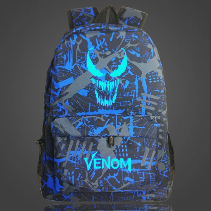 Светящийся Galaxy Venom для мальчиков и девочек, детская школьная сумка, женский рюкзак, подростковые школьные сумки, мужские рюкзаки