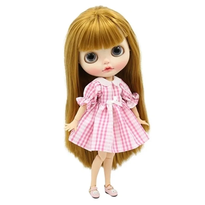 Одежда для куклы Blyth 1/6, 4 цвета, платье, летняя юбка, подходит для 30 см нормального и общего тела, BJD, Детские кухонные принадлежности, аксессуары