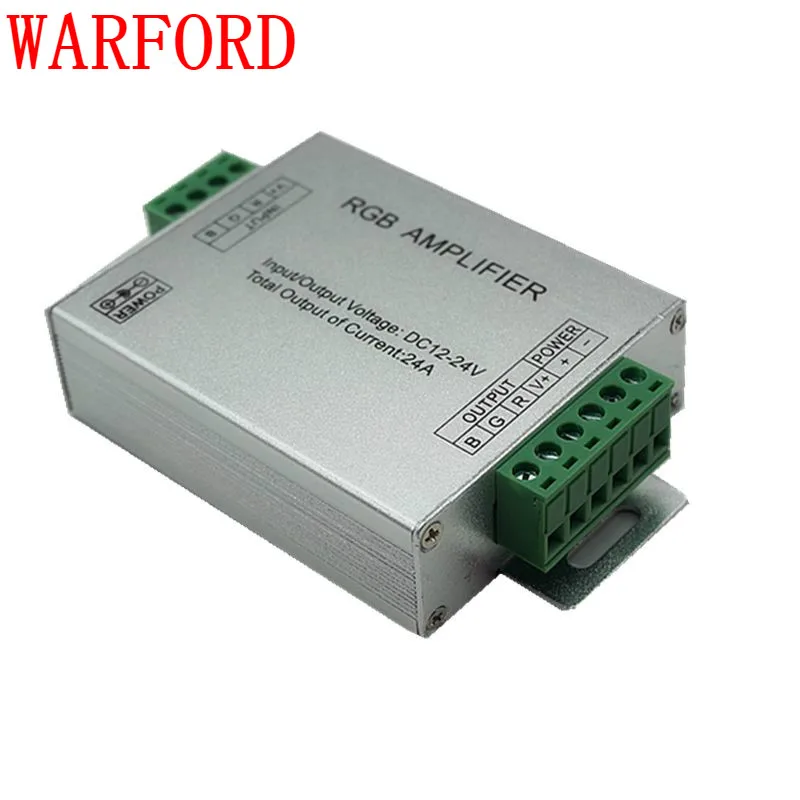 1pcs DC 12V-24V Aluminum Case 12A 24A RGB Amplifier for SMD 3528 &amp 5050 LED Strip Light | Освещение