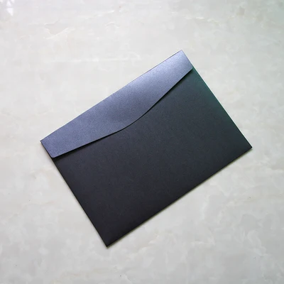20pcs black 20 шт./компл. жемчуг Бумага конверт 9 номер для A4 Размеры Бумага пустой конверт простой декоративные настольные лампы свадебные приглашения офисный портфель - Цвет: 20pcs black