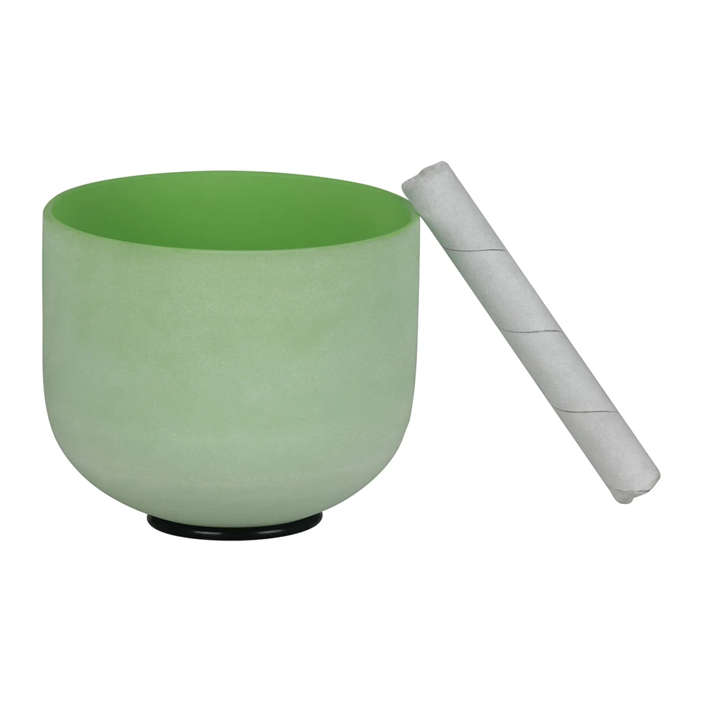 Поющая чаша с кристаллом в-Note 8 дюймов молотком и резиновым уплотнительным