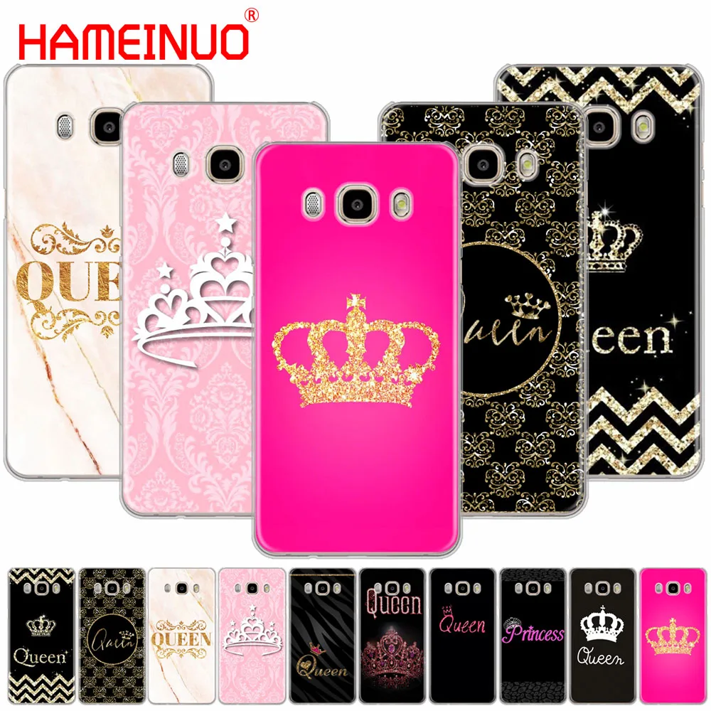 HAMEINUO королева и король корона Coque чехол для телефона для samsung Galaxy J1 J2 J3 J5 J7 MINI ACE prime