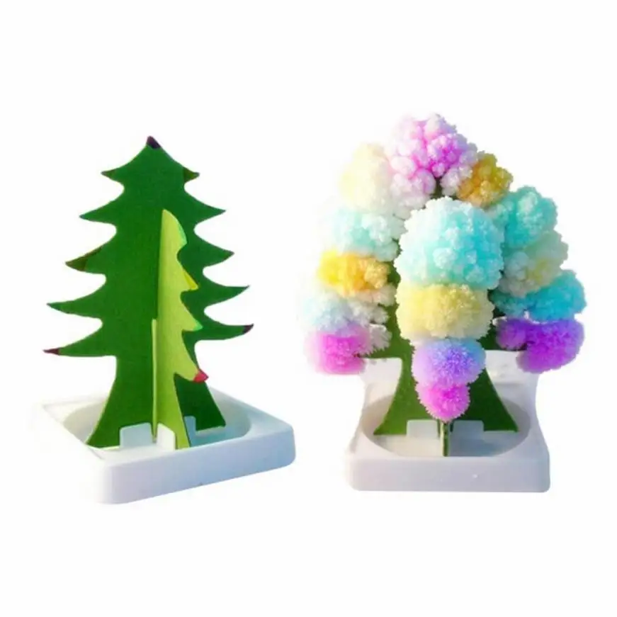 

Crystal growing kit Toys Creative Colorful Magic Tree Paper Crafts Gifts DIY Paper Tree Gifts Novelty Children Toys Flower Tree