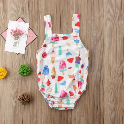 Комбинезон Icecrem для новорожденных девочек и мальчиков комбинезон джемпер летний