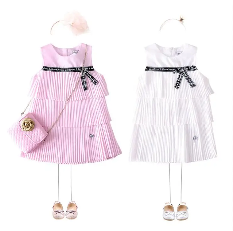 2019 Новое поступление летней Платье для девочек вечерние сладкий дети мода