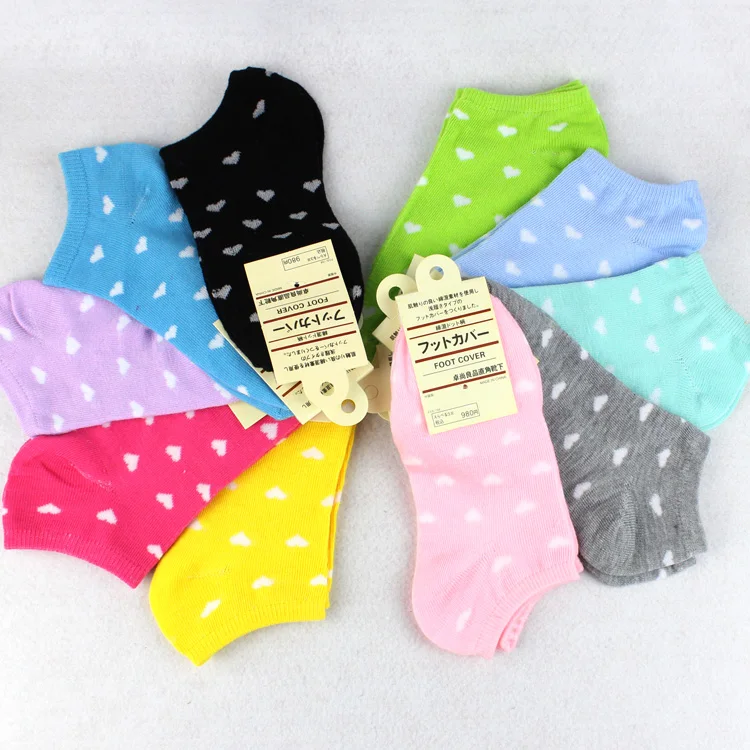 Носки следки женские карамельных цветов классические удобные разных с принтом в