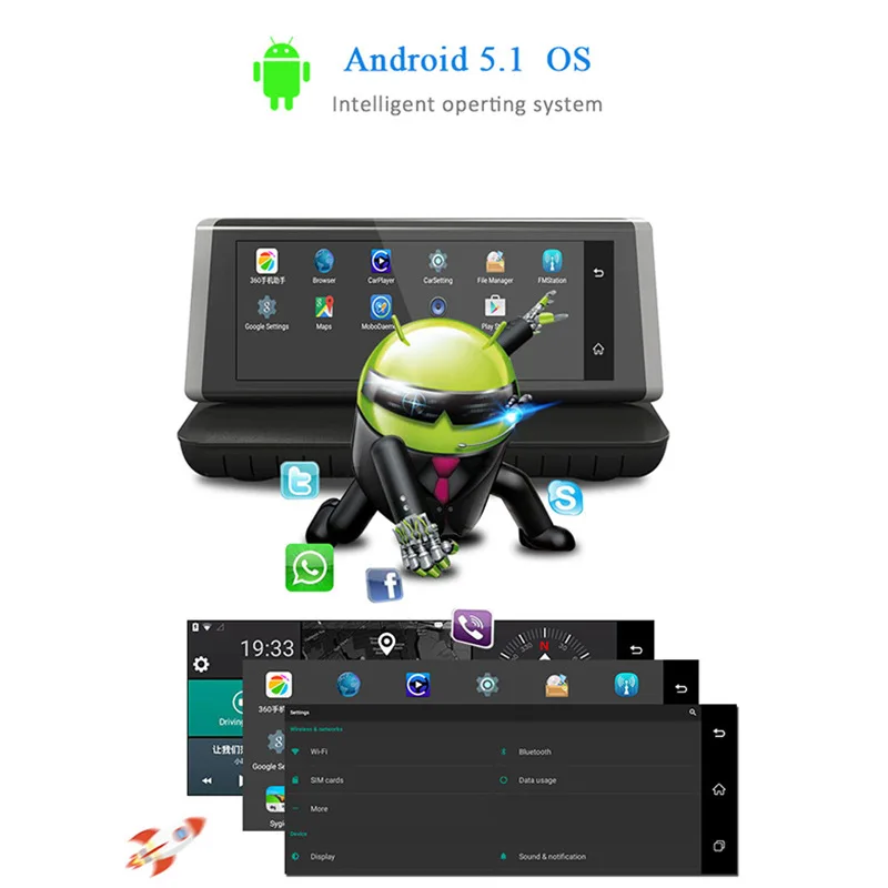 E ACE E02 8 дюймов 4G Автомобильный gps навигатор Android 5 1 навигаторы автомобильные с DVR FHD