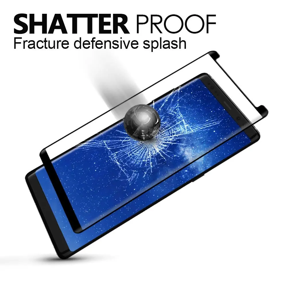 Защитное стекло закаленное с полным покрытием для Samsung Galaxy Note 9|Защитные стёкла и