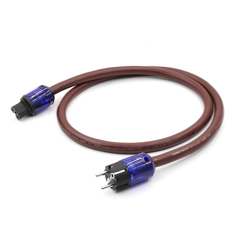 Бесплатная доставка CARDAS Золотой ссылка HiFi аудио кабель питания с P 037E & C 037 евро