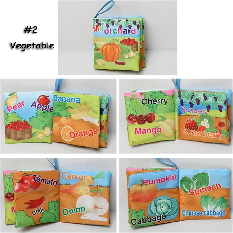 Baby Early Learning Educational Cloth Book Colorful Animals Read Books Soft Rattle Toys @Z232 M09 | Игрушки и хобби