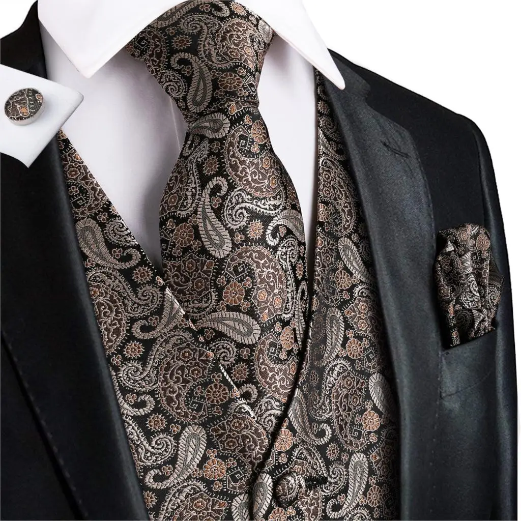 Hi Tie мужской костюмный жилет новый брендовый дизайнерский деловой наряд