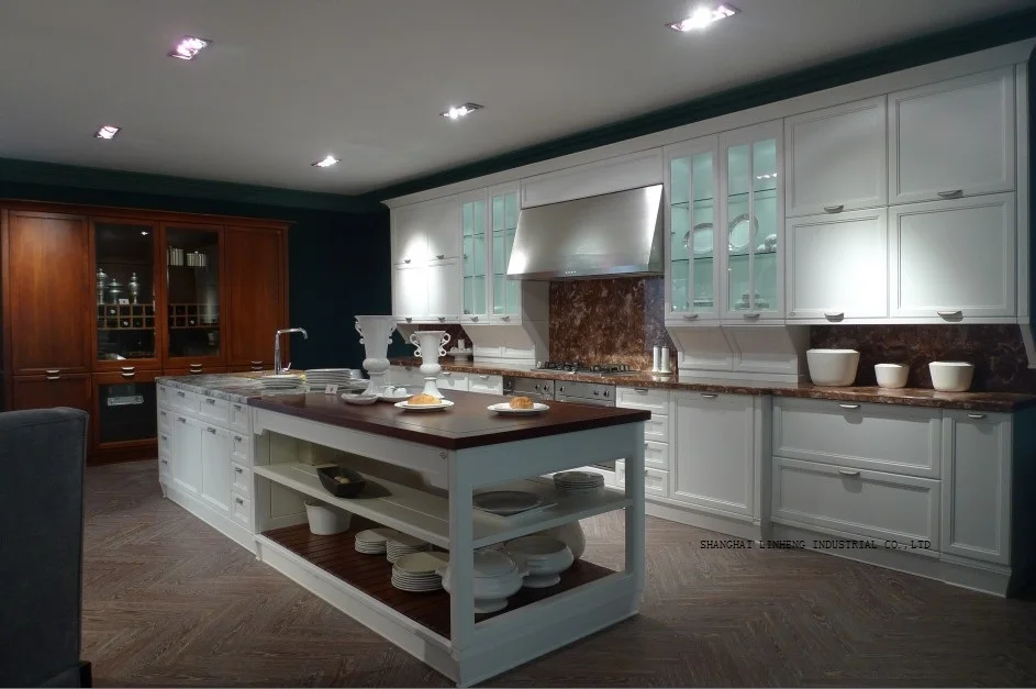 Классические лучшие продажи кремовых кухонных шкафов (LH SW066)|kitchen cabinet|kitchen cabinets