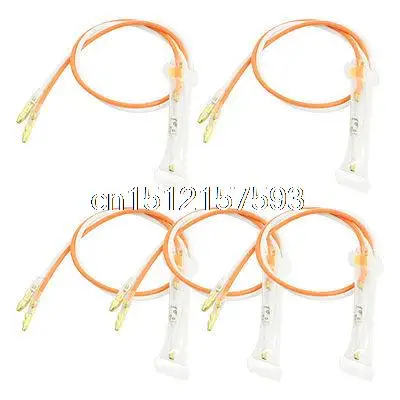 

5 Pcs 250V 10A 72 Celsius Double Cable Thermal Fuse for Fridge Refrigerator