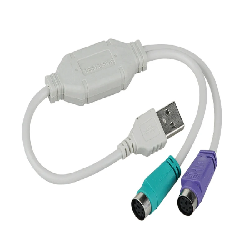 Высококачественный Кабель адаптер USB в PS/2 конвертер мыши клавиатуры для разъема