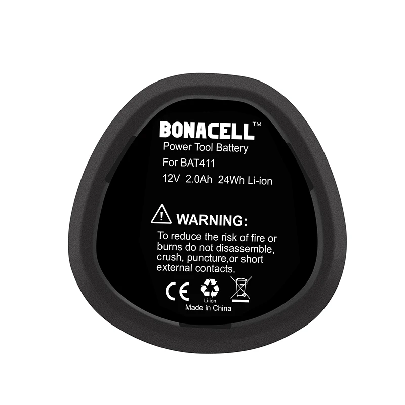 Батарея batcool без эффекта памяти для Bosch BAT411 12 V 2.0Ah литий-ионный аккумулятор BAT411A