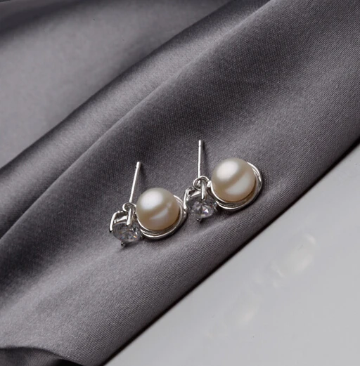 7-8 мм Оригинальные пресноводные маленькие жемчужные серьги принцессы | Украшения