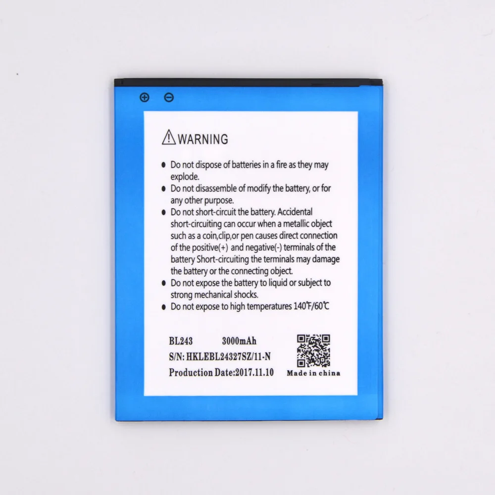 Hkfatel Новый BL243 BL 243 оригинальный аккумулятор мобильного телефона для lenovo Lemon K3 Note