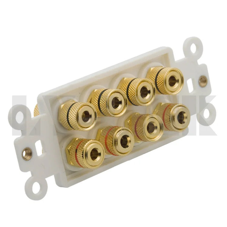 Колонка с 8 портами звуковая коробка бананом настенная пластина свободный