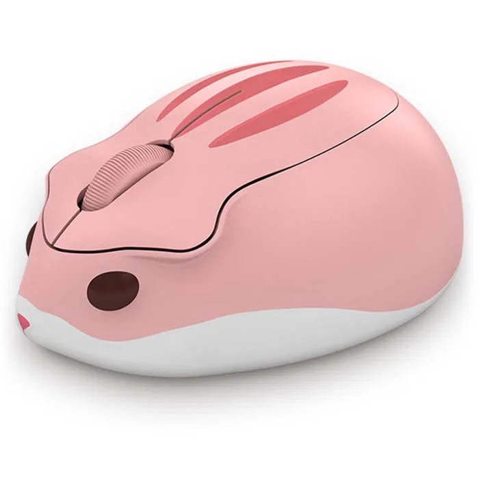 Pink Оригинальная беспроводная мышь AKKO в форме хомяка, 2,4 ГГц, 4000 dpi, USB 2,0, милая игровая мышь, Мыши для ПК, ноутбука - Цвет: Pink