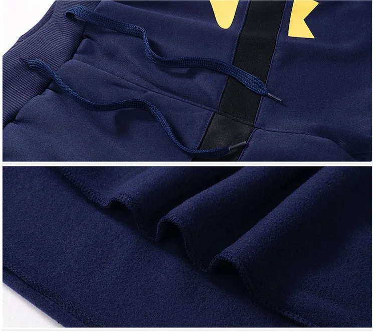 Фирменная Новинка 4XL 5XL мужской спортивный костюм осенний модный принт с капюшоном Толстая маленькая спортивная одежда в стиле кэжуал набор Мужские костюмы для отдыха AFXGS08